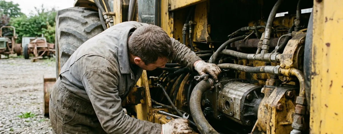 Maszyna wyje przy podnoszeniu? Dlaczego pompa hydrauliczna "krzyczy" i jak uniknąć zatarcia