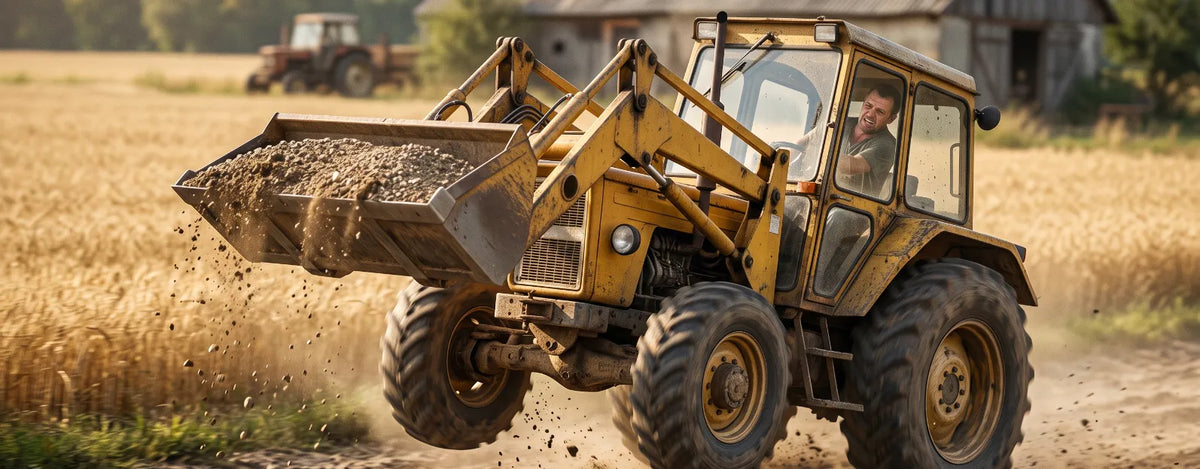 Ładowacz "galopuje" na wybojach? Dlaczego amortyzator hydrauliczny przestał działać
