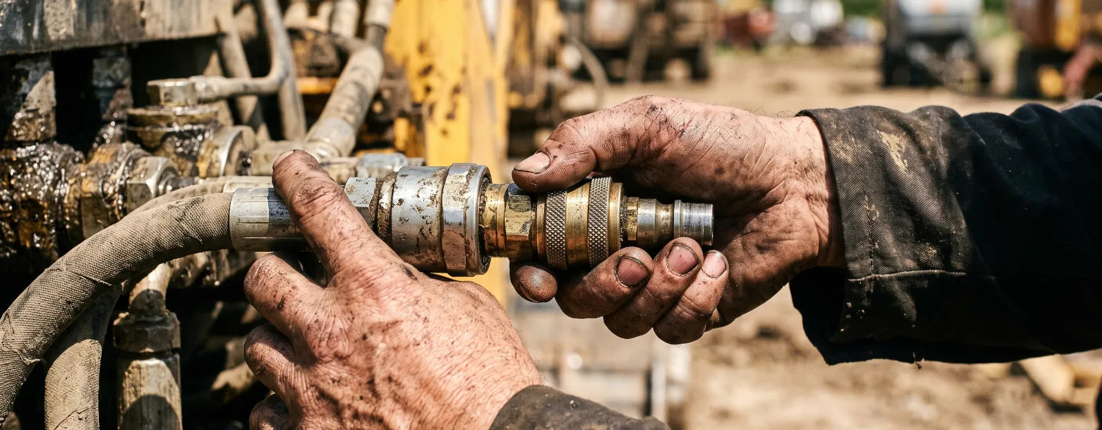 Siłowanie się z wężem i zablokowana wtyczka? Przewodnik po szybkozłączach hydraulicznych